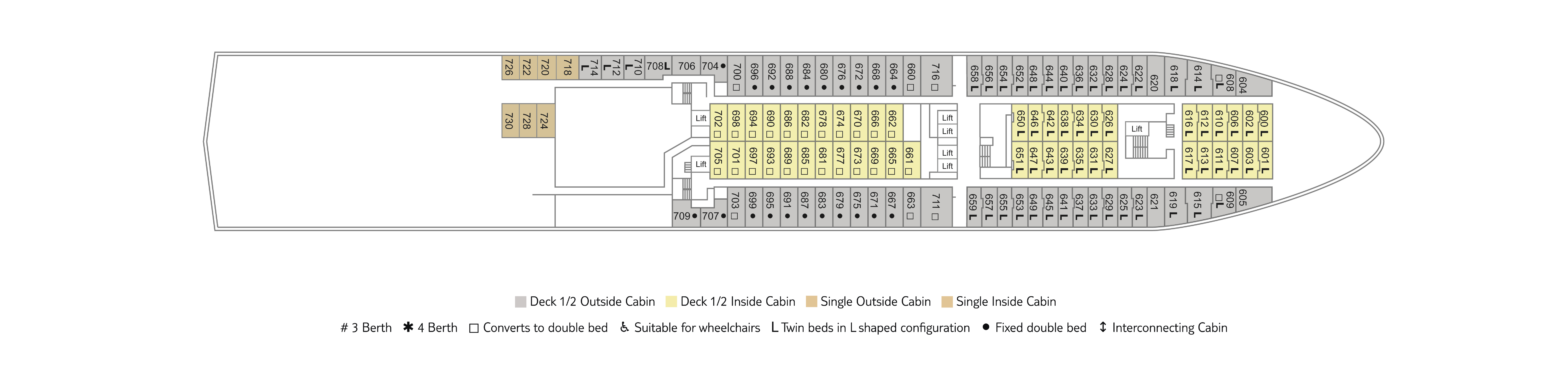 Marella Spirit Deck Plans | CruiseInd