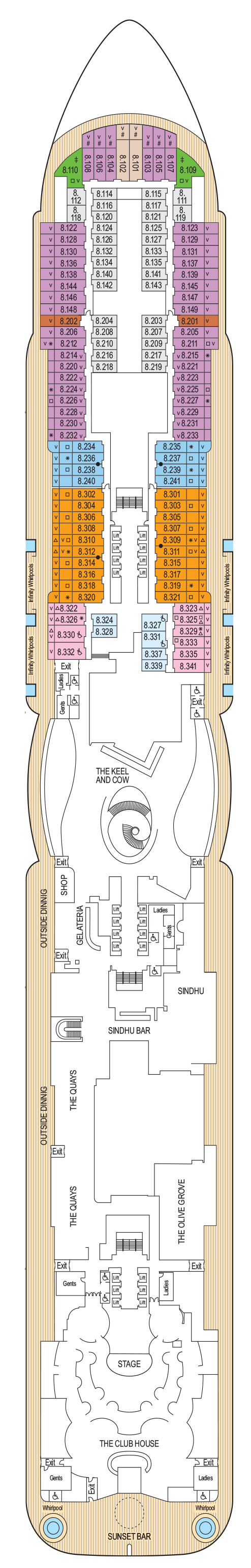 plan of iona cruise ship